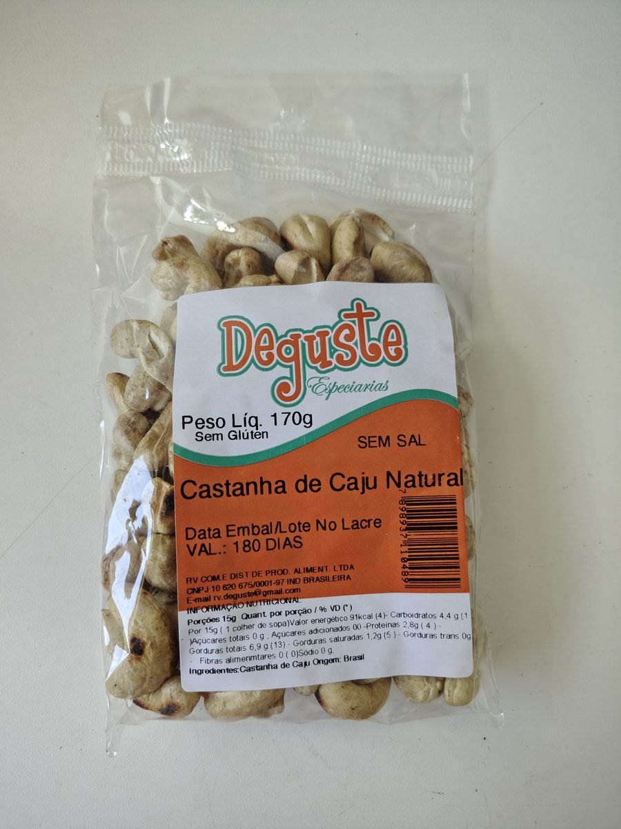Castanha de Caju Natural sem Sal